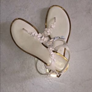 Michael Kors white sandals